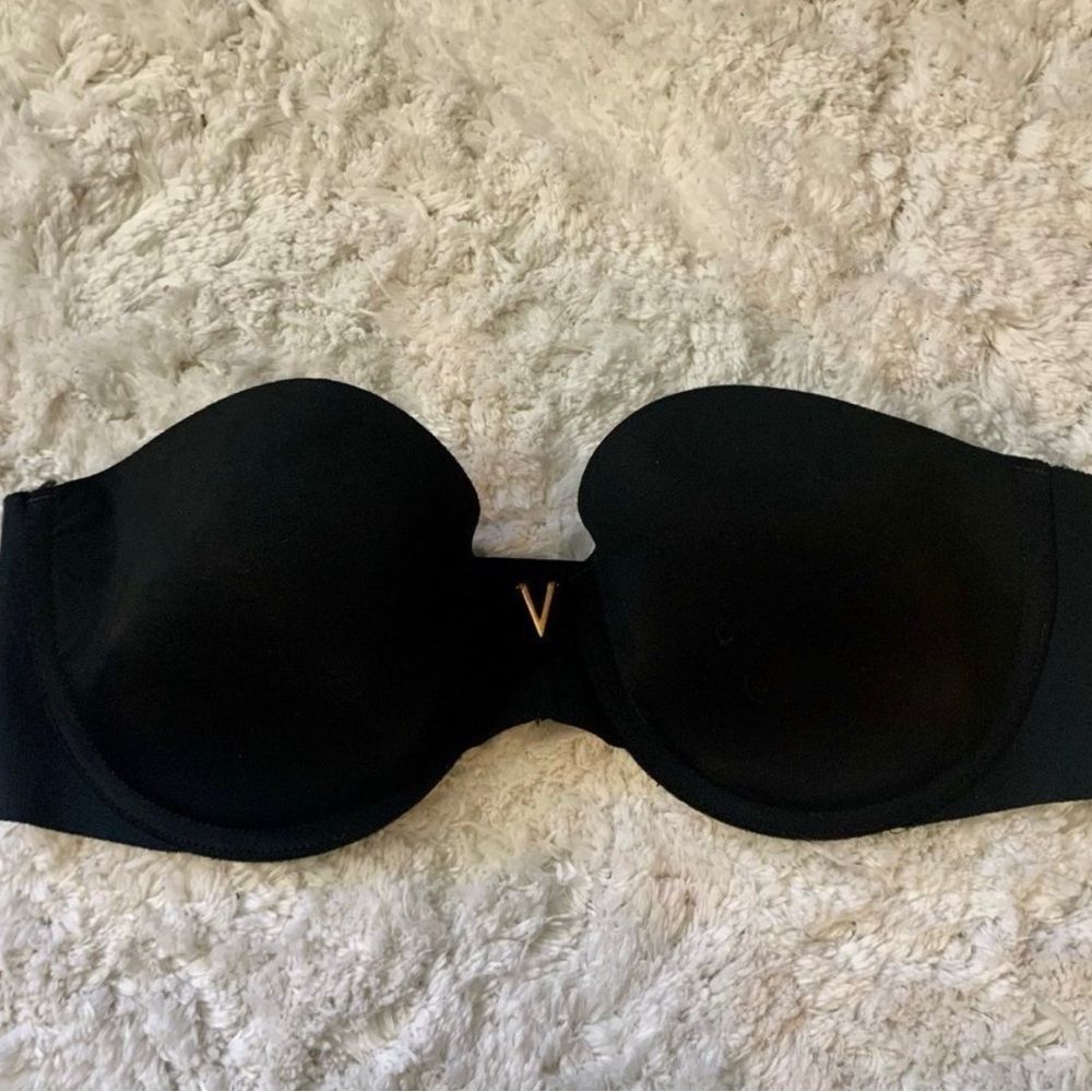Victoria's Secret Black Strapless Bra 34B